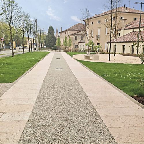 混凝土地面 - ITALIANTERRAZZO® - ISOPLAM SRL - 天然石材 / 大理石颗粒 / 用于室外