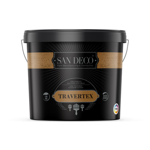 装饰涂料 - TRAVERTEX - SAN DECO - 室外 / 石膏 / 用于混凝土