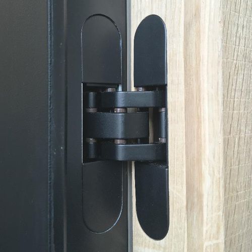门铰链 - XINNIX DOOR SYSTEMS - 铝制 / 两片式 / 黑色