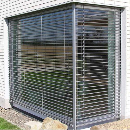 铝制建筑遮阳板 - BRISE SOLEIL ORIENTABLE Z90 - MARITON - 钢 / 用于外墙 / 用于窗