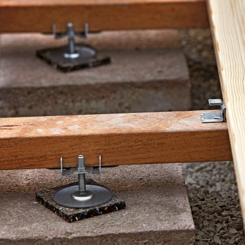 电镀钢活动地板结构 - NIVODECK®/KLEBEPAD/PLANOFORM® - Braun Wuerfele - 聚丙烯 / 自流平 / 用于露台