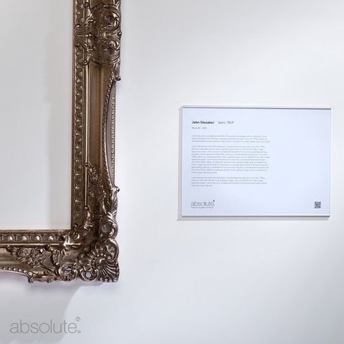 台面式布告板 - Label Holder - Absolute Museum & Gallery Products Ltd - 壁挂 / 室内 / 铝制