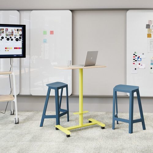 现代风格办公室凳子 - FLEX PERCH - Steelcase - 再生材料 / 金属桌脚 / 四脚