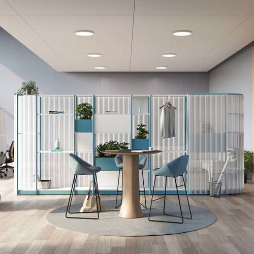 自承重办公室隔板 - FLEX ACTIVE - Steelcase EMEA - 布料 / 玻璃 / 层压板