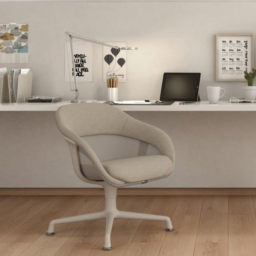 现代风格访客椅 - SW_1 - Steelcase - 布料 / 铝铸铁 / 布艺