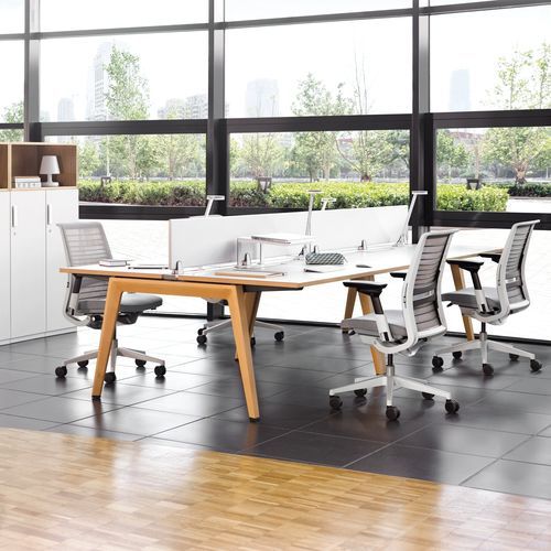开放式办公桌 - B-FREE - Steelcase EMEA - 落地 / 2人 / 2至4人
