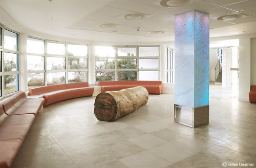 壁挂装饰面板 - TRANSLUCENT MARBLE : CARRARA MARBLE - BROCATELLE - 背光 / 天然石材 / 光滑