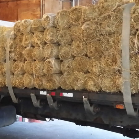 可生物降解侵蚀控制垫 - AEC PREMIUM STRAW - Midwest Construction Products - 黄麻