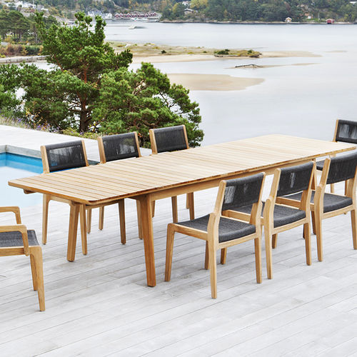 现代风格餐桌 - 250 109 SKAGEN - OASIQ - 柚木 / 柚木桌脚 / 长方形