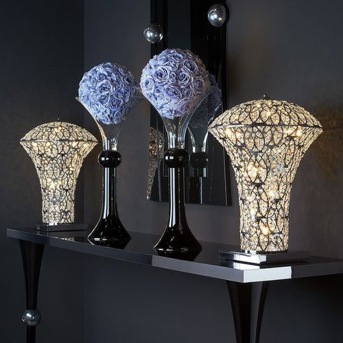 台灯 - ARABESQUE SMALL EXCLAMATION - VGnewtrend - 铬制 / 不锈钢网眼 / 不锈钢