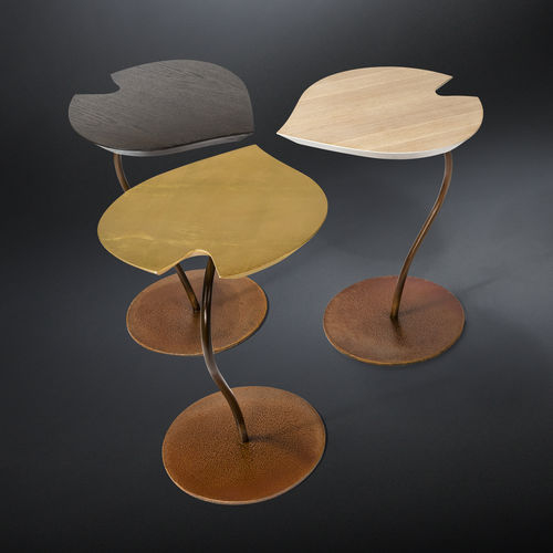 现代风格边桌 -  LEAF CORTEN - VGnewtrend - 铁 / 木质 / 铁桌脚