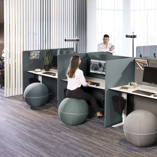 落地式办公室隔板 - SCREENIT A30 BOOTH BUILDABLE - Götessons - 布料 / 隔音