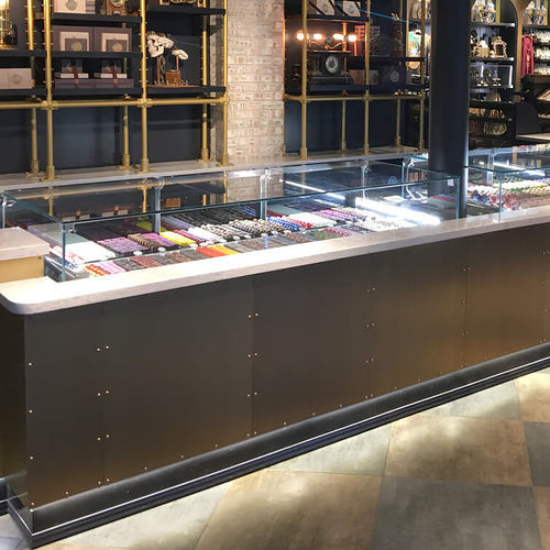 柜台冷藏展示柜 - GEM R4 - Oscartek - 用于商店 / 不锈钢 / 滑门式
