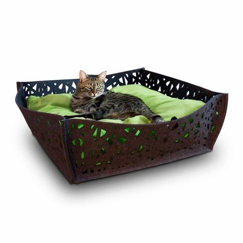 羊毛猫篮 - NIDO - pet.interiors - 棉质 / 聚酯 / 毛毡