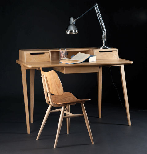 现代风格办公桌 - TREVISO - ercol - 栎木 / 胡桃木 / 带收纳