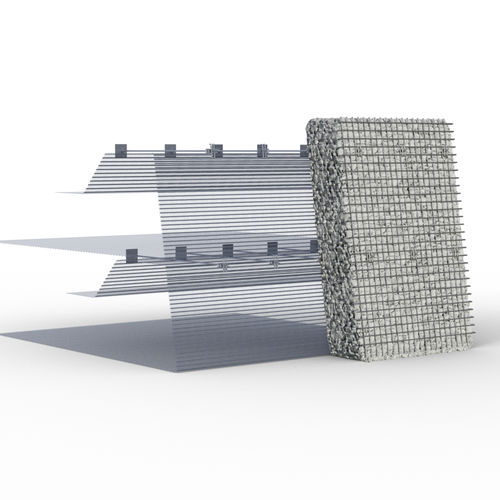 防护石笼 - Fortrac GABION - Huesker - 用于室外布置 / 甲板用 / 用于墙壁