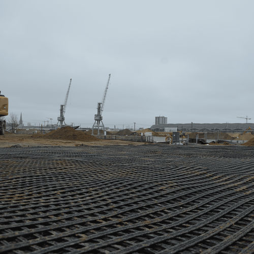 加固土工网格 - Fortrac MDT - Huesker - 用于地基 / 用于地面 / PVA