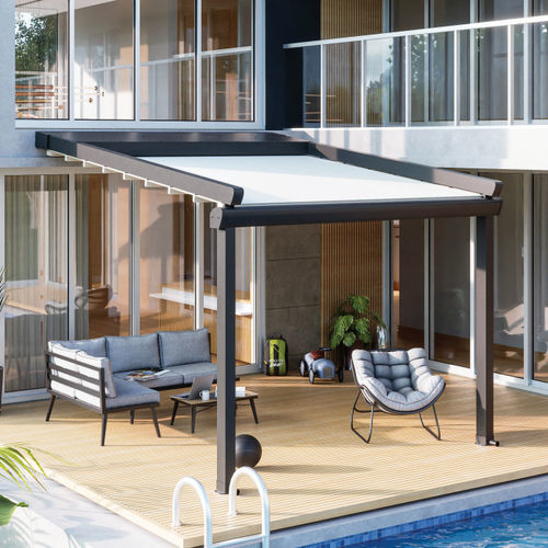 独立凉棚架 - ELEGANT - PERGOLA AS - 铝制 / 不锈钢 / 滑动棚顶