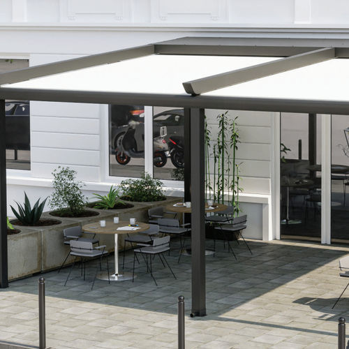 独立凉棚架 - AVANTGARDE - PERGOLA AS - 铝制 / 不锈钢 / 滑动棚顶