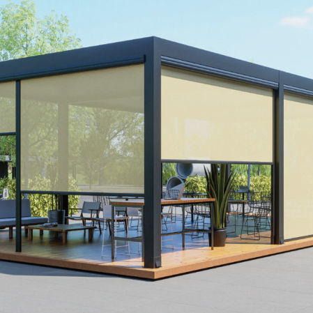 遮光卷帘 - I-ZIPSCREEN® - PERGOLA AS - 威尼斯式 / 用于窗户 / 布料