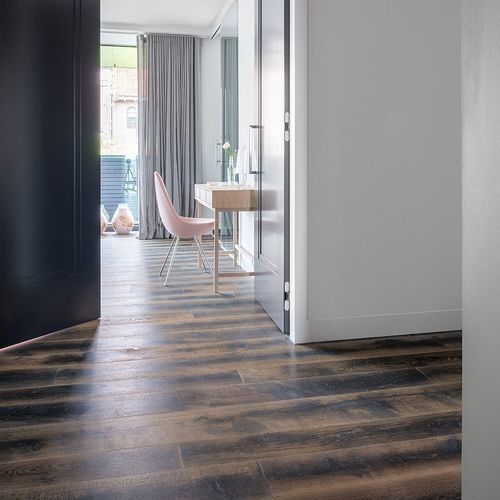 层压地板 - S.02 - Dennebos Flooring - 山形纹 / 做旧 / 自粘