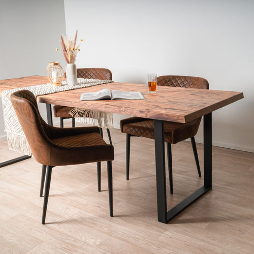 现代风格餐桌 - SUN WOOD ALTHOLZTISCH - MODELL TIROL 02 - SUN WOOD by Stainer - 木质 / 金属桌脚 / 长方形