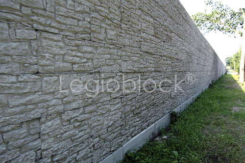 实心混凝土块 - LEGIO-DESIGN-BLOCK® - Legio block - 用于隔断墙 / 可嵌套 / 仿石
