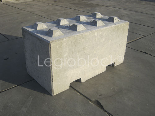 实心混凝土块 - LEGIO®-FORKLIFT-BLOCK - Legio block - 墙面 / 可嵌套