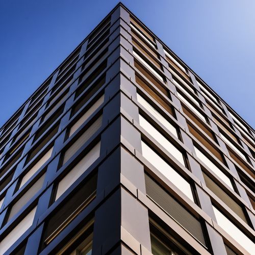 金属建筑遮阳板 - GM 200 - Schenker Stores - 用于外墙 / 立式 / 卧式