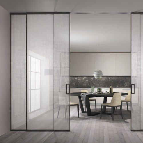 室内门 - EXTERNAL WALL SLIDING DOOR - MANHATTAN INSIDE LINE - Henry glass - 玻璃 / 滑动式 / 釉面