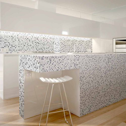 玻璃马赛克 - PRINT : GRAPHICS KITCHEN - Mosavit - 哑光 / 厨房 / 墙面