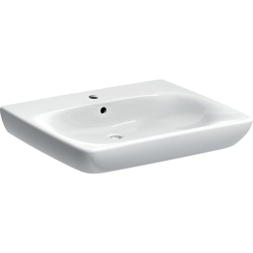 悬挂式台盆 - 501.461.00.7 - GEBERIT - 陶瓷 / 长方形 / 单孔