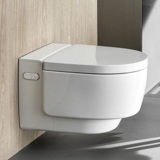 壁挂式马桶 - AQUACLEAN - GEBERIT - 陶瓷 / 商用 / 家用