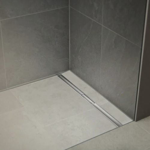 不锈钢条形地漏 - CLEANLINE30 - GEBERIT - 磨砂不锈钢 / 预制 / 现代风格