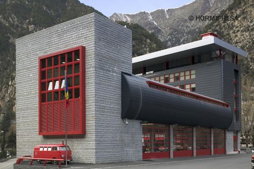 预制建筑 - BOMBERS ANDORRA - HORMIPRESA - 混凝土 / 办公室 / 现代风格