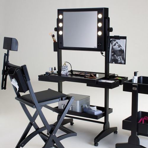 现代风格梳妆台 - L400 WITH FRAMED - CANTONI - 木质 / 用于理发店 / 背光