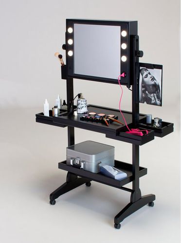 现代风格梳妆台 - L400X2 WITH DOUBLE FRAMED MIRROR - CANTONI - 木质 / 用于理发店 / 背光