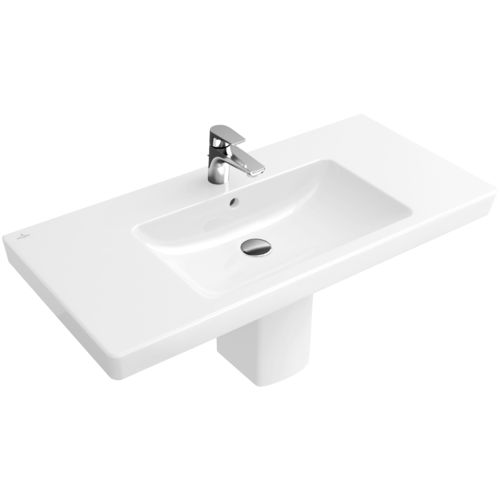 悬挂式台盆 - SUBWAY 2.0:  717581 - Villeroy & Boch/唯宝 - 瓷质 / 带台面 / 长方形