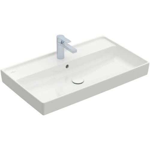 嵌入式台盆 - COLLARO : 4A338G - Villeroy & Boch/唯宝 - 陶瓷 / 带搁板 / 长方形