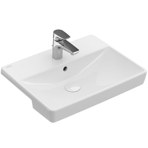半嵌入式台盆 - AVENTO : 4A0655 - Villeroy & Boch/唯宝 - 陶瓷 / 长方形 / 现代风格