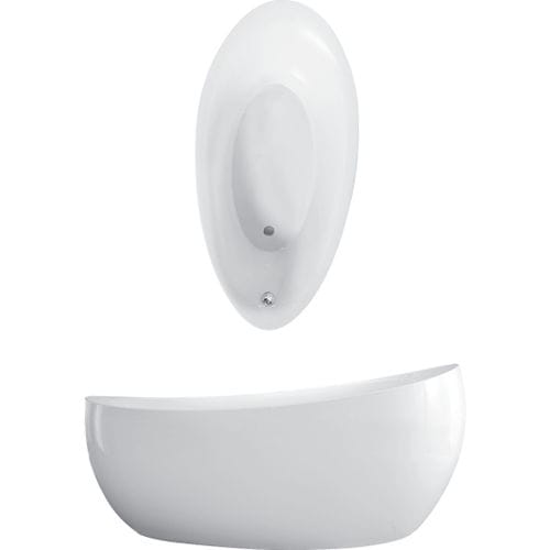 椭圆浴缸 - AVEO NEW GENERATIO: UBQ194AVE9W1BCV - Villeroy & Boch/唯宝 - 放置式 / 丙烯塑料 / 石英复合材料