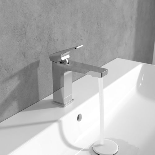洗脸盆冷热水龙头 - ARCHITECTURA : TVW125001000XX - Villeroy & Boch/唯宝 - 台面 / 黄铜 / 浴室