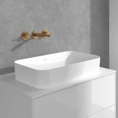 洗脸盆冷热水龙头 - CONUM : TVW127002000XX - Villeroy & Boch/唯宝 - 壁挂 / 黄铜 / 浴室