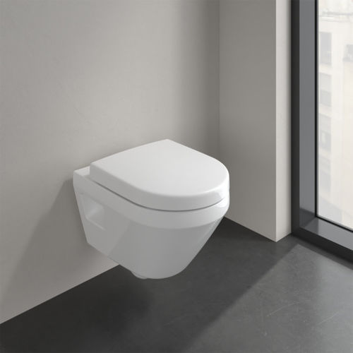 壁挂式马桶 - ARCHITECTURA TWISTFLUSH COMPACT 4687 C0 XX - Villeroy & Boch/唯宝 - 陶瓷 / 家用 / 椭圆