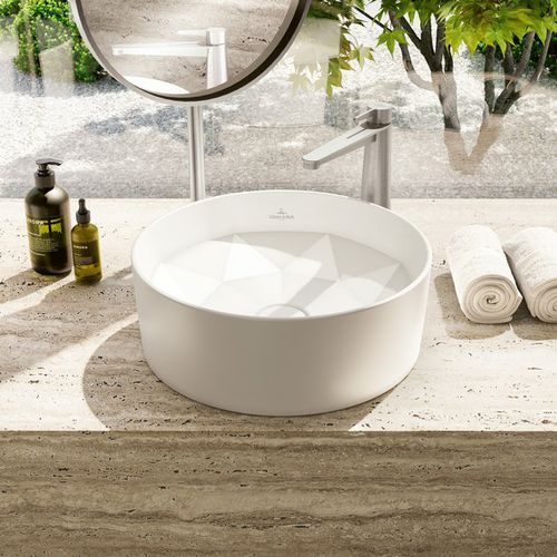 台上盆 - OCTAGON - Villeroy & Boch/唯宝 - 陶瓷 / 圆形 / 单孔