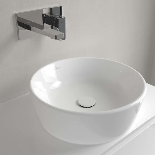 集成式台盆 - 5A254501 - Villeroy & Boch - 陶瓷 / 圆形 / 无孔