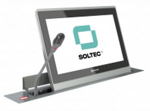 会议桌触摸屏 - SRET156G-15 - SOLTEC S.L. - 嵌入式 / 机动 / 可伸缩