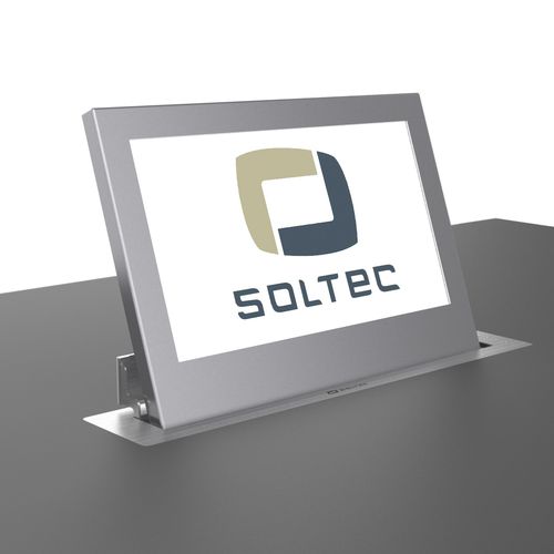 会议桌触摸屏 - SRET156L-10 - SOLTEC S.L. - 壁挂 / 机动 / 可伸缩