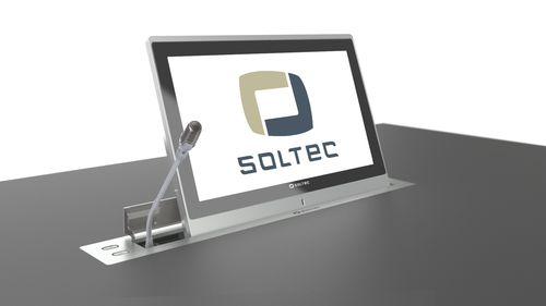 会议桌触摸屏 - STRET156G-10 - SOLTEC S.L. - 嵌入式 / 机动 / 可伸缩