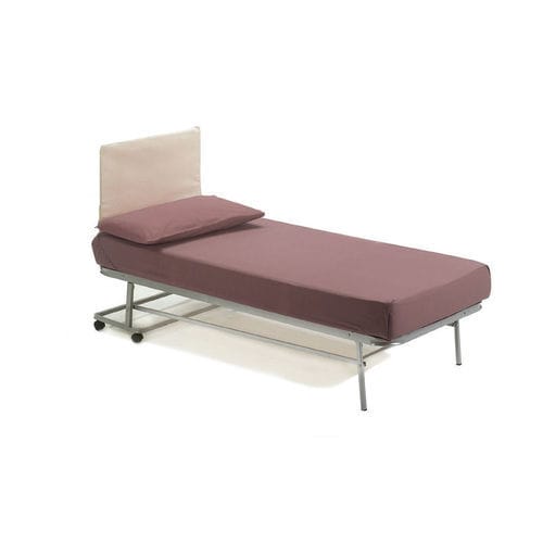 单人床 - LERI - smqrt beds - 现代风格 / 带软包床头板 / 滑轮